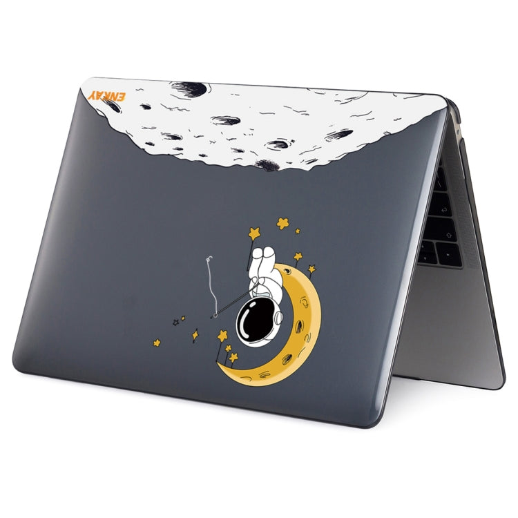 For MacBook Air 13.3 2018 A1932 ENKAY Hat-Prince 3 in 1 Spaceman Pattern Laotop Protective Crystal Case with TPU Keyboard Film / Anti-dust Plugs, Version:EU(Spaceman No.3) - MacBook Air Cases by ENKAY | Online Shopping South Africa | PMC Jewellery