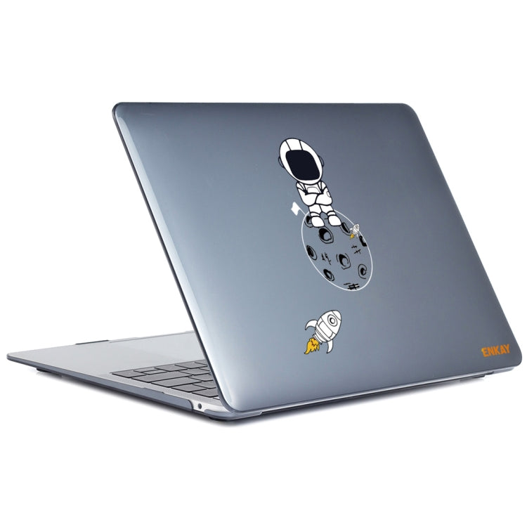 For MacBook Air 13.6 2022/2024 A2681 (M2) / A3113 (M3) ENKAY Hat-Prince 3 in 1 Spaceman Pattern Laotop Protective Crystal Case with TPU Keyboard Film / Anti-dust Plugs, Version:US(Spaceman No.4) - MacBook Air Cases by ENKAY | Online Shopping South Africa | PMC TechLife | Buy Now Pay Later Mobicred