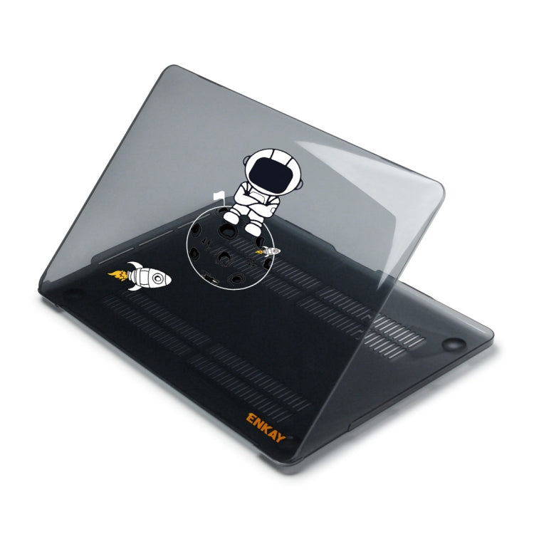 For MacBook Air 13.6 2022/2024 A2681 (M2) / A3113 (M3) ENKAY Hat-Prince 3 in 1 Spaceman Pattern Laotop Protective Crystal Case with TPU Keyboard Film / Anti-dust Plugs, Version:US(Spaceman No.4) - MacBook Air Cases by ENKAY | Online Shopping South Africa | PMC TechLife | Buy Now Pay Later Mobicred