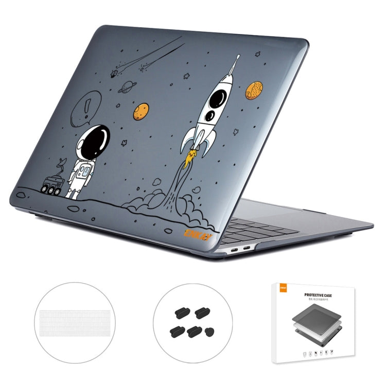 For MacBook Pro 15.4 A1707/A1990 ENKAY Hat-Prince 3 in 1 Spaceman Pattern Laotop Protective Crystal Case with TPU Keyboard Film / Anti-dust Plugs, Version:US(Spaceman No.1) - MacBook Pro Cases by ENKAY | Online Shopping South Africa | PMC Jewellery