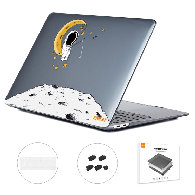 For MacBook Pro 15.4 A1707/A1990 ENKAY Hat-Prince 3 in 1 Spaceman Pattern Laotop Protective Crystal Case with TPU Keyboard Film / Anti-dust Plugs, Version:US(Spaceman No.3) - MacBook Pro Cases by ENKAY | Online Shopping South Africa | PMC Jewellery