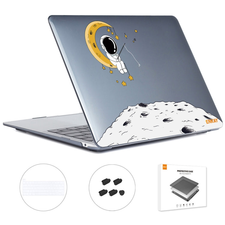 For MacBook Pro 16.1 A2141 ENKAY Hat-Prince 3 in 1 Spaceman Pattern Laotop Protective Crystal Case with TPU Keyboard Film / Anti-dust Plugs, Version:EU(Spaceman No.3) - MacBook Pro Cases by ENKAY | Online Shopping South Africa | PMC Jewellery