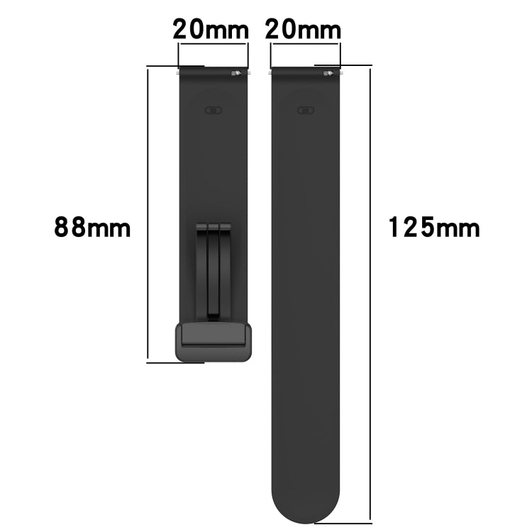 For Amazfit Pop 20mm Solid Color Magnetic Clasp Silicone Watch Band(Burgundy) - free shipping - PMC TechLife - Order now!
