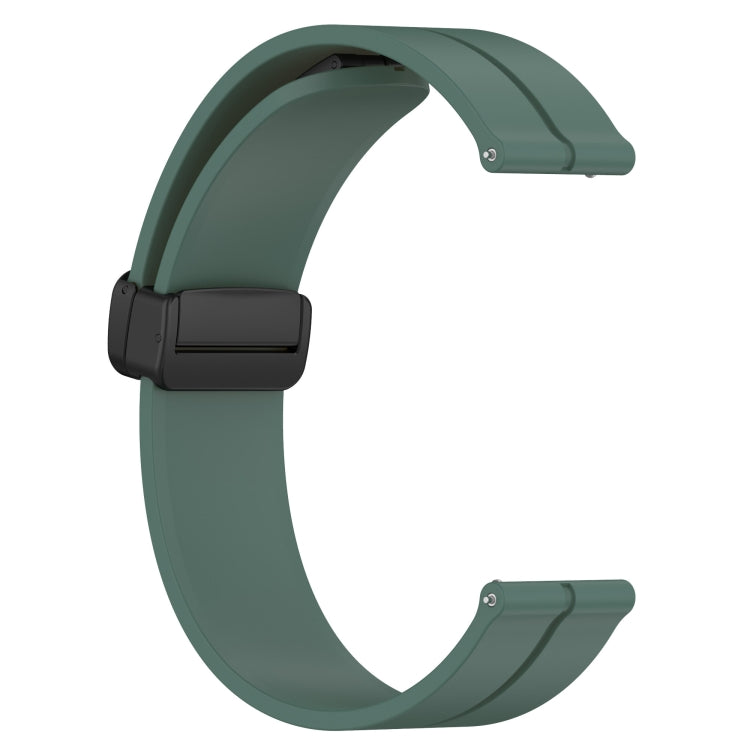 For Amazfit GTR 2 22mm Solid Color Magnetic Clasp Silicone Watch Band(Olive Green) - free shipping - PMC TechLife - Order now!