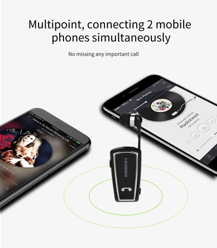 Fineblue F-V3 Bluetooth 4.1 Wireless Stereo Bluetooth In-Ear Earphone Mini Headset White - free shipping - PMC TechLife - Order now!