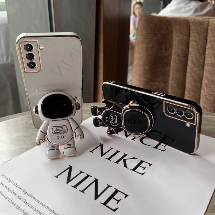 For Samsung Galaxy A13 4G Plating Astronaut Holder Phone Case(Purple) - free shipping - PMC TechLife - Order now!