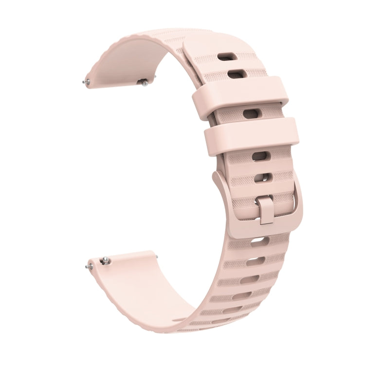 For Huawei Watch GT3 42mm 20mm Wavy Dot Pattern Solid Color Silicone Watch Band(Pink) - free shipping - PMC TechLife - Order now!