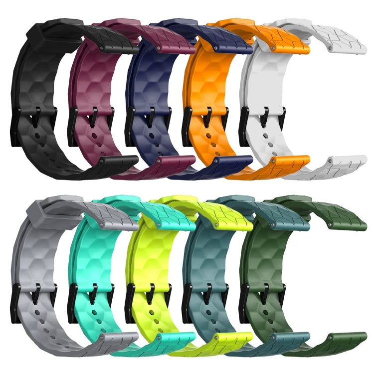 For Huawei Watch 2 20mm Football Pattern Solid Color Silicone Watch Band(Rock Cyan) - free shipping - PMC TechLife - Order now!