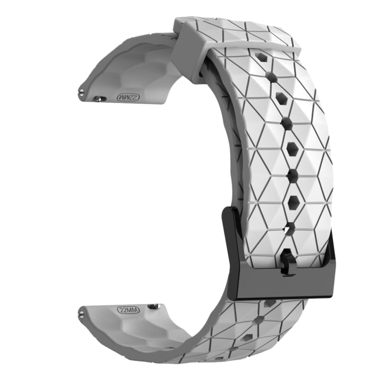 For Amazfit GTS 2 Mini 20mm Football Pattern Solid Color Silicone Watch Band(White) - free shipping - PMC TechLife - Order now!