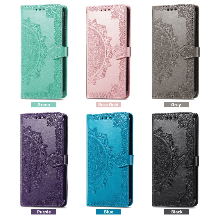 For Honor Magic 4 Pro Mandala Flower Embossed Leather Phone Case(Blue) - Honor Cases by PMC TechLife | Online Shopping South Africa | PMC TechLife | Buy Now Pay Later Mobicred