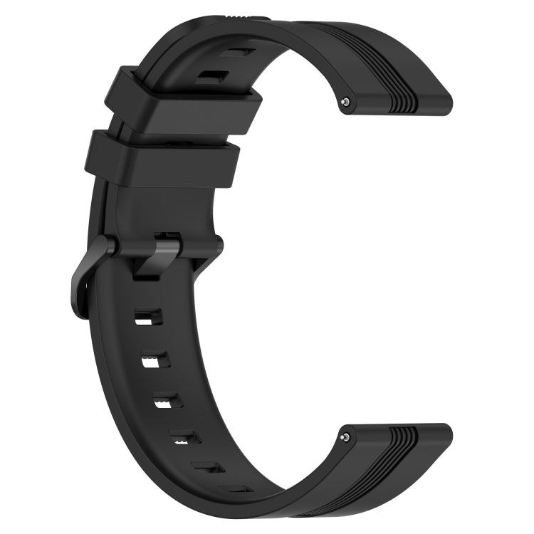 For Honor Watch Dream 22mm Concave Striped Slicone Watch Band(Black) - free shipping - PMC TechLife - Order now!