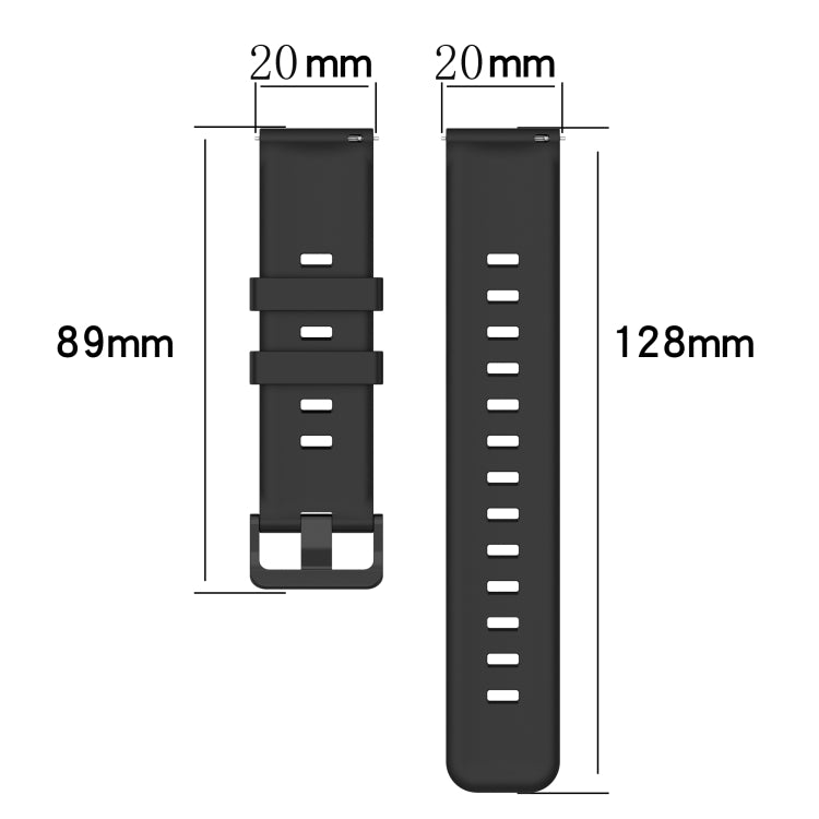 For Samsung Galaxy Watch Active 2 40mm 20mm Concave Striped Slicone Watch Band(Sky Blue) - free shipping - PMC TechLife - Order now!