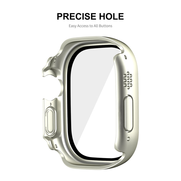 For Apple Watch Ultra / Ultra 2 49mm ENKAY Hat-Prince Waterproof Full Coverage PC Frame + 9H Tempered Glass Case(Pink) - Watch Cases by ENKAY | Online Shopping South Africa | PMC Jewellery | Buy Now Pay Later Mobicred