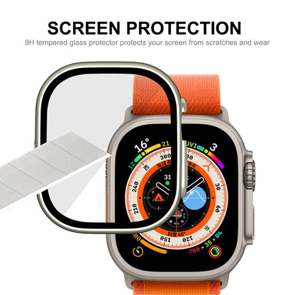 For Apple Watch Ultra / Ultra 2 49mm ENKAY Hat-Prince Waterproof Full Coverage PC Frame + 9H Tempered Glass Case(Pink) - Watch Cases by ENKAY | Online Shopping South Africa | PMC Jewellery | Buy Now Pay Later Mobicred