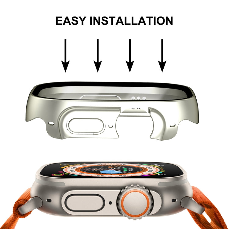 For Apple Watch Ultra / Ultra 2 49mm ENKAY Hat-Prince Waterproof Full Coverage PC Frame + 9H Tempered Glass Case(Transparent) - Watch Cases by ENKAY | Online Shopping South Africa | PMC Jewellery | Buy Now Pay Later Mobicred