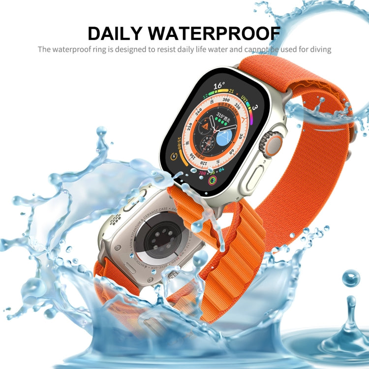 For Apple Watch Ultra / Ultra 2 49mm ENKAY Hat-Prince Waterproof Full Coverage PC Frame + 9H Tempered Glass Case(Transparent) - Watch Cases by ENKAY | Online Shopping South Africa | PMC Jewellery | Buy Now Pay Later Mobicred