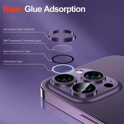 For iPhone 14 Pro / 14 Pro Max ENKAY AR Anti-reflection Camera Lens Glass Full Film(Silver) - iPhone 14 Pro Tempered Glass by ENKAY | Online Shopping South Africa | PMC Jewellery | Buy Now Pay Later Mobicred