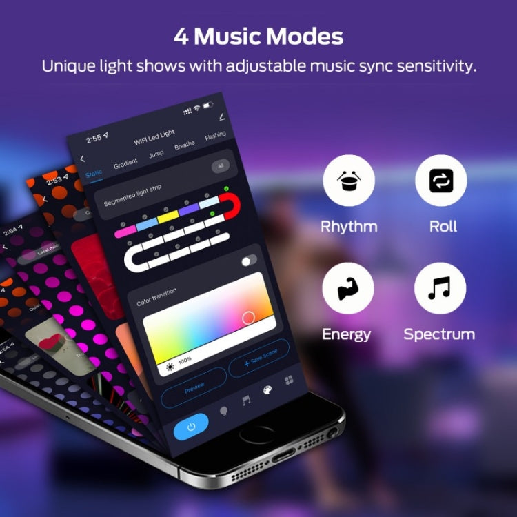 NH021 Waterproof 3m TUYA WIFI Music Sync RGB Neon Rope Light - Casing Waterproof Light by PMC TechLife | Online Shopping South Africa | PMC TechLife