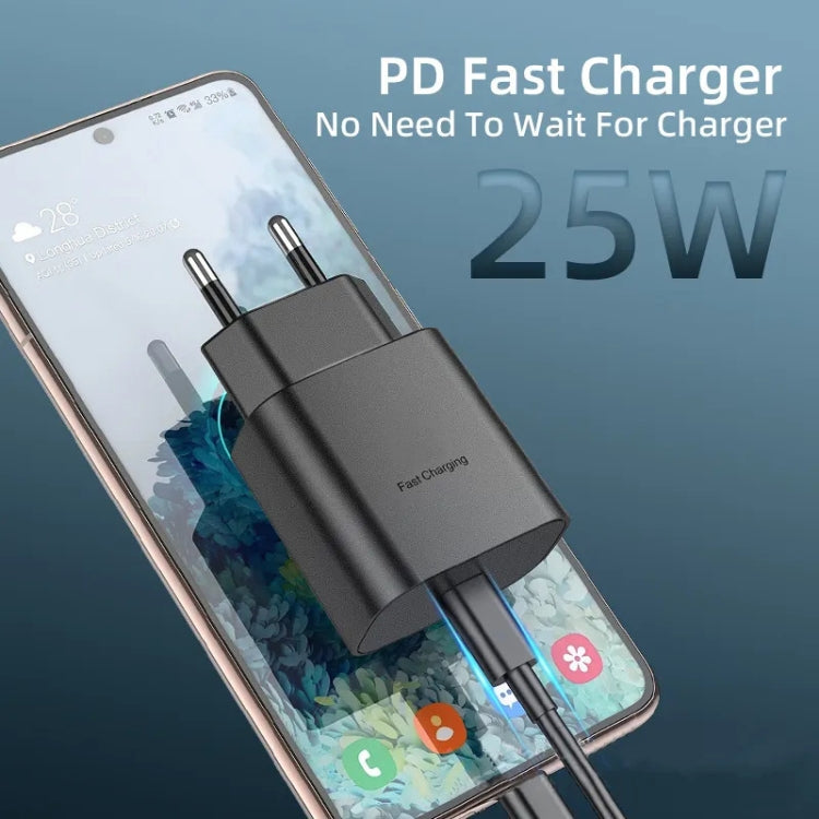 TA800 PD / PPS 25W Type-C Port Charger for Samsung, EU Plug(Black) - USB Charger by PMC TechLife | Online Shopping South Africa | PMC TechLife