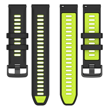 For Amazfit GTS 2 20mm Sports Two-Color Silicone Watch Band(Black+Green) -  by PMC Jewellery | Online Shopping South Africa | PMC Jewellery