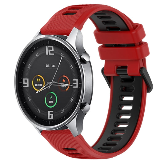 For Xiaomi MI Watch Color 22mm Sports Two-Color Silicone Watch Band(Red+Black) -  by PMC Jewellery | Online Shopping South Africa | PMC Jewellery