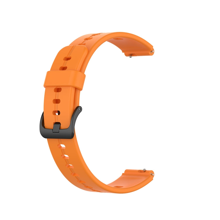 For Huawei Band 7 Solid Color Silicone Watch Band(Orange) - Smart Wear by PMC Jewellery | Online Shopping South Africa | PMC Jewellery