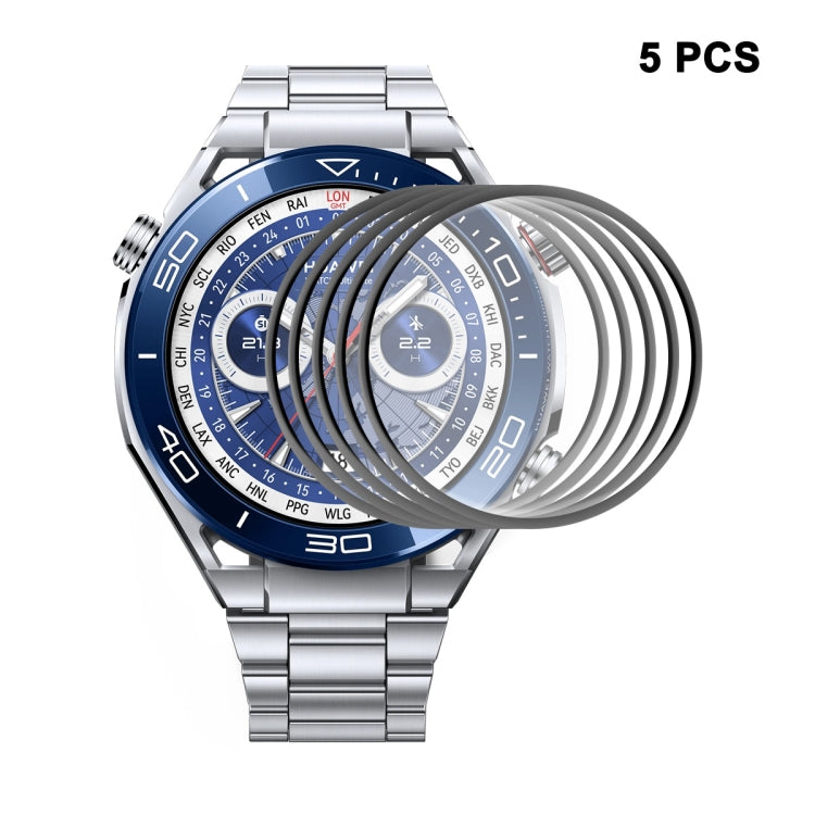 5pcs For Huawei Watch Ultimate ENKAY Hat-Prince 3D Full Coverage Soft PC Edge + PMMA HD Screen Protector Film - Smart Wear by ENKAY | Online Shopping South Africa | PMC Jewellery