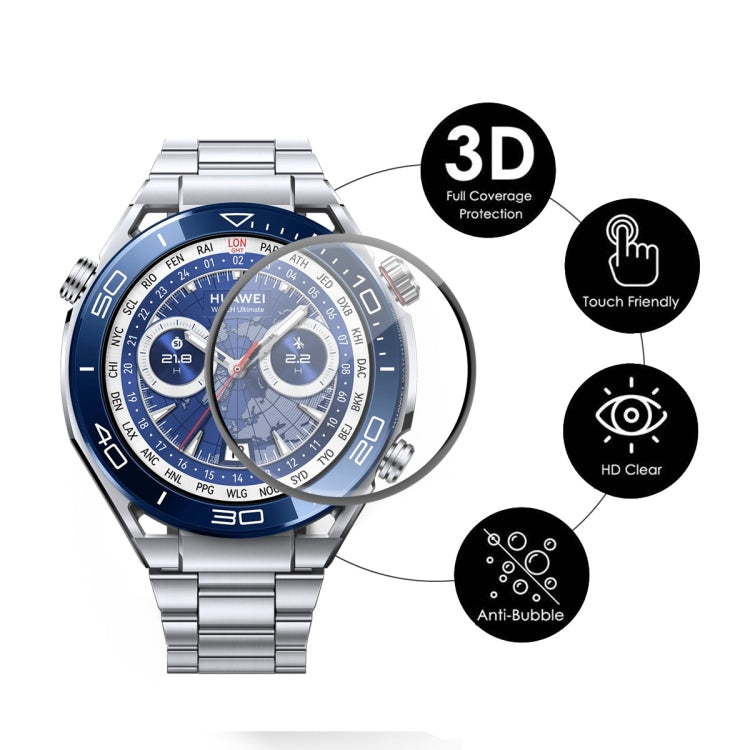 5pcs For Huawei Watch Ultimate ENKAY Hat-Prince 3D Full Coverage Soft PC Edge + PMMA HD Screen Protector Film - Smart Wear by ENKAY | Online Shopping South Africa | PMC Jewellery