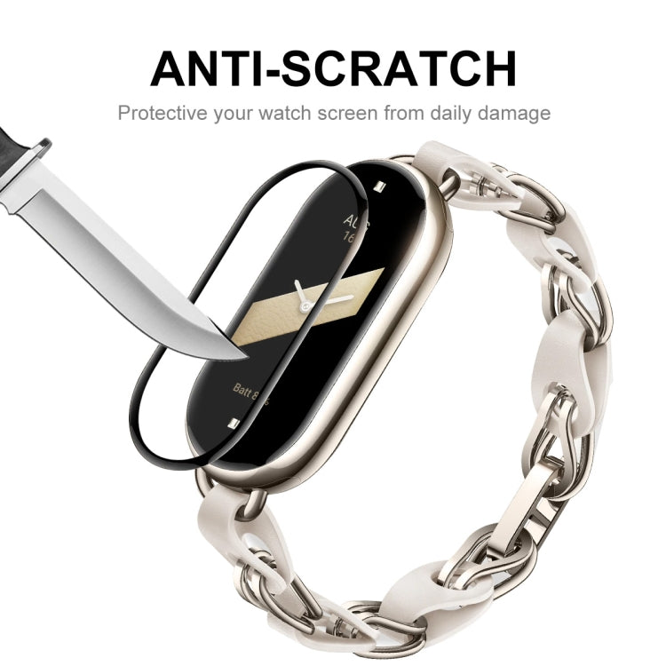 10pcs For Xiaomi Band 8 ENKAY Hat-Prince 3D Full Coverage Soft PC Edge + PMMA HD Screen Protector Film - Screen Protector by ENKAY | Online Shopping South Africa | PMC TechLife | Buy Now Pay Later Mobicred