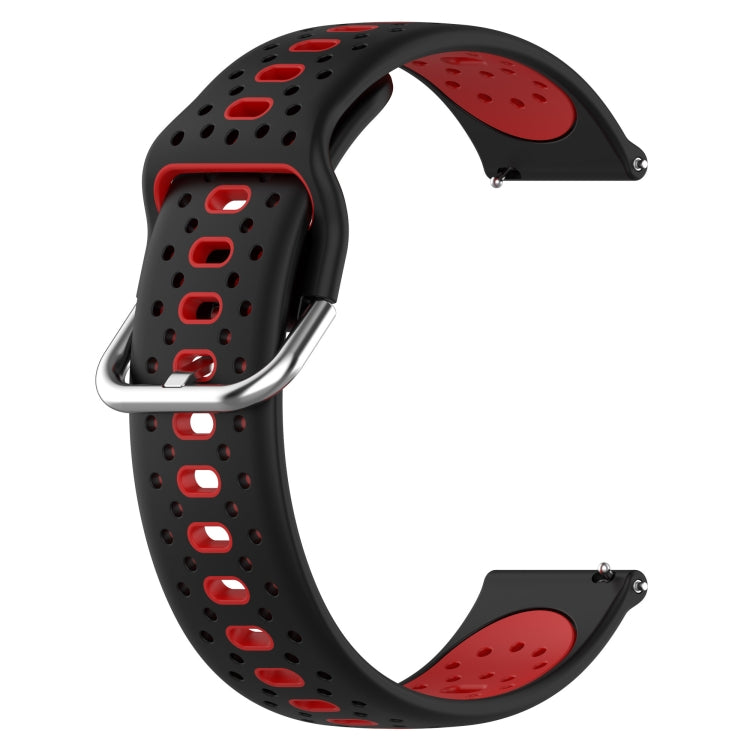 For GarminMove Trend 20mm Breathable Two-Color Silicone Watch Band(Black+Red) -  by PMC Jewellery | Online Shopping South Africa | PMC Jewellery