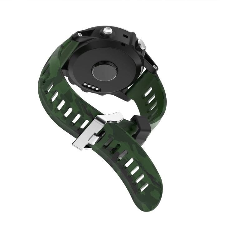 For Garmin Enduro 2 26mm Camouflage Printed Silicone Watch Band(Black+Digital  Camouflage) -  by PMC Jewellery | Online Shopping South Africa | PMC Jewellery