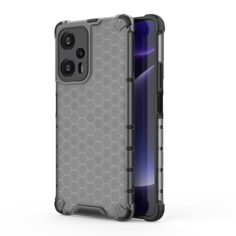 For Xiaomi Poco F5 Pro Shockproof Honeycomb Phone Case(Black) - Xiaomi Cases by PMC Jewellery | Online Shopping South Africa | PMC Jewellery