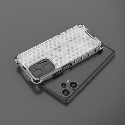 For Xiaomi Poco F5 Pro Shockproof Honeycomb Phone Case(Black) - Xiaomi Cases by PMC Jewellery | Online Shopping South Africa | PMC Jewellery