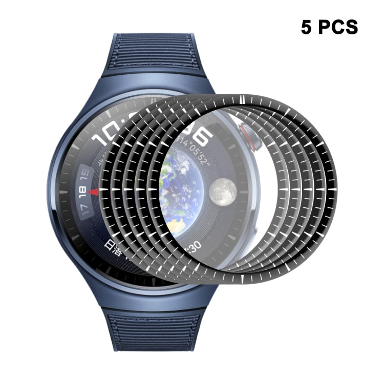 5pcs For Huawei Watch 4 Pro ENKAY 3D Full Coverage Soft PC Edge + PMMA HD Screen Protector Film - Screen Protector by ENKAY | Online Shopping South Africa | PMC Jewellery