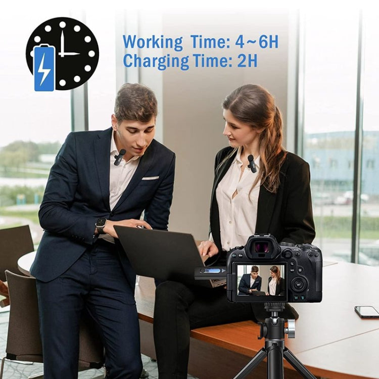 One by Two Lavalier Wireless Noise Reduction Microphone for Phone /  Camera / Laptop / MacBook with 3.5mm Receiver - free shipping - PMC TechLife - Order now!