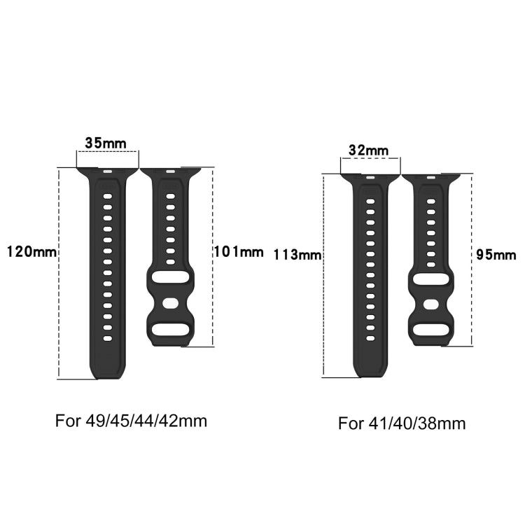 For Apple Watch 4 40mm Reverse Buckle Dot Texture Silicone Watch Band(Midnight Blue) - Watch Bands by PMC TechLife | Online Shopping South Africa | PMC TechLife