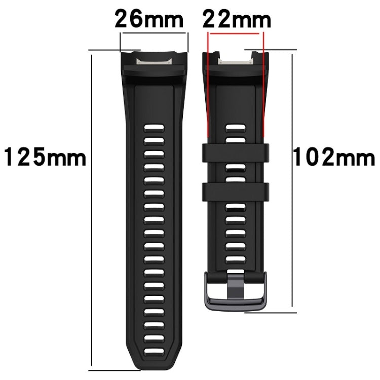 For Garmin Instinct 2X Sports Silicone Replacement Watch Band(Red) - Watch Bands by PMC TechLife | Online Shopping South Africa | PMC TechLife