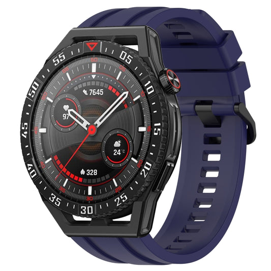 For Huawei Watch GT3 SE Long & Short Sports Solid Color Silicone Watch Band Set(Midnight Blue) - Watch Bands by PMC Jewellery | Online Shopping South Africa | PMC Jewellery