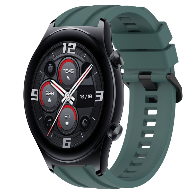 For Huawei Watch 3 Long & Short Sports Solid Color Silicone Watch Band Set(Olive Green) - Watch Bands by PMC Jewellery | Online Shopping South Africa | PMC Jewellery