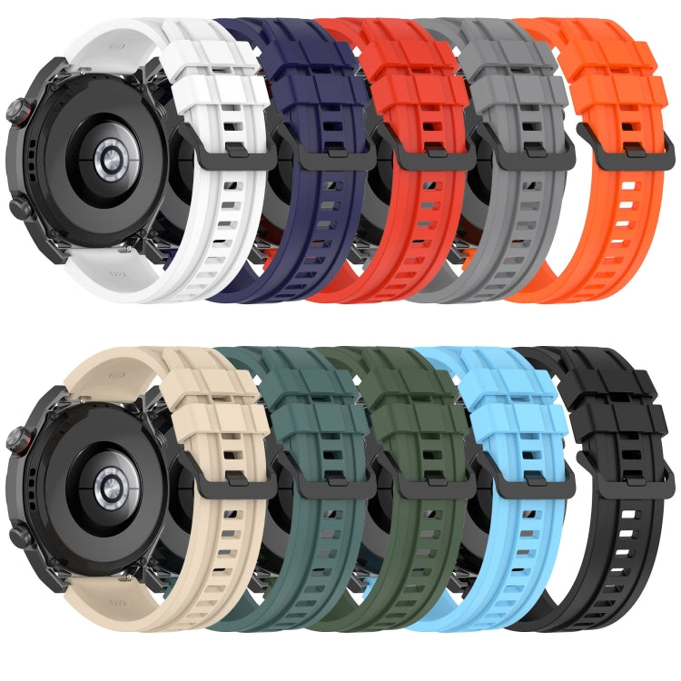 For Huawei Watch GT Runner Long & Short Sports Solid Color Silicone Watch Band Set(Grey) - Watch Bands by PMC TechLife | Online Shopping South Africa | PMC TechLife