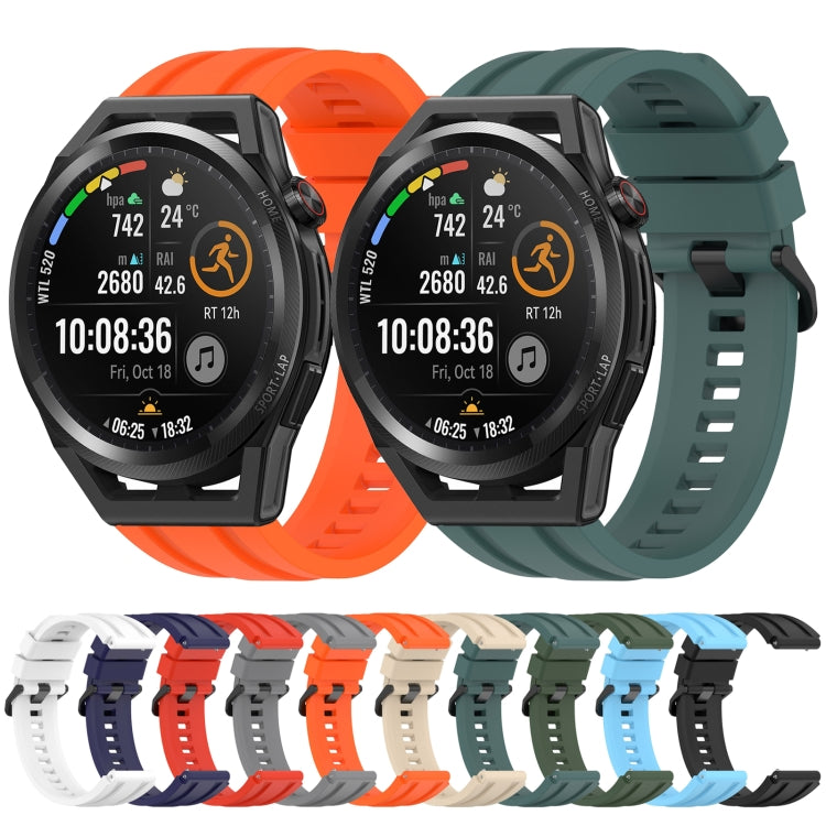 For Huawei Watch Buds Long & Short Sports Solid Color Silicone Watch Band Set(Midnight Blue) - Watch Bands by PMC TechLife | Online Shopping South Africa | PMC TechLife