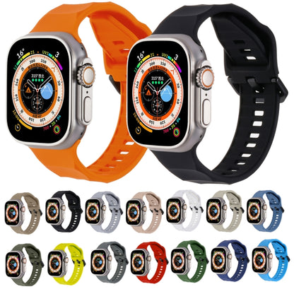 For Apple Watch 5 44mm Ripple Silicone Sports Watch Band(Orange) - Watch Bands by PMC Jewellery | Online Shopping South Africa | PMC Jewellery