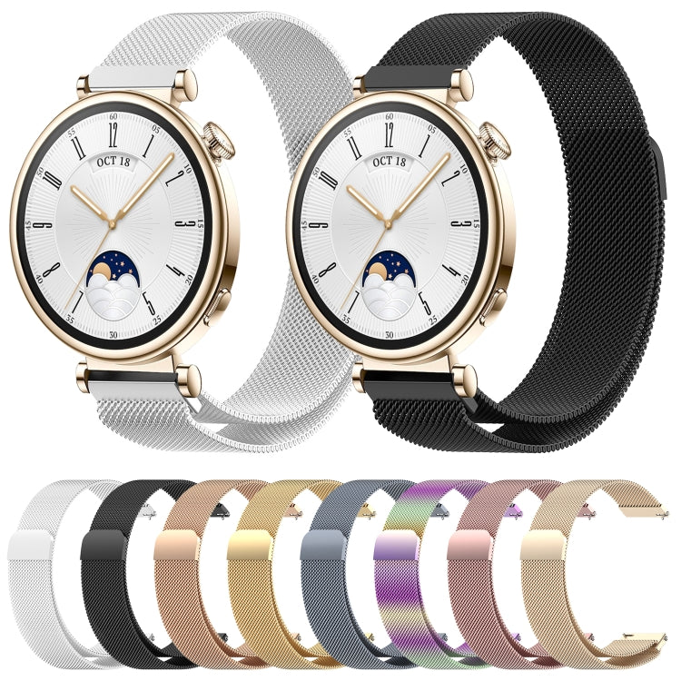 For Huawei Watch GT4 41mm Milan Magnetic Steel Mesh Watch Band(Gold) - Watch Bands by PMC TechLife | Online Shopping South Africa | PMC TechLife