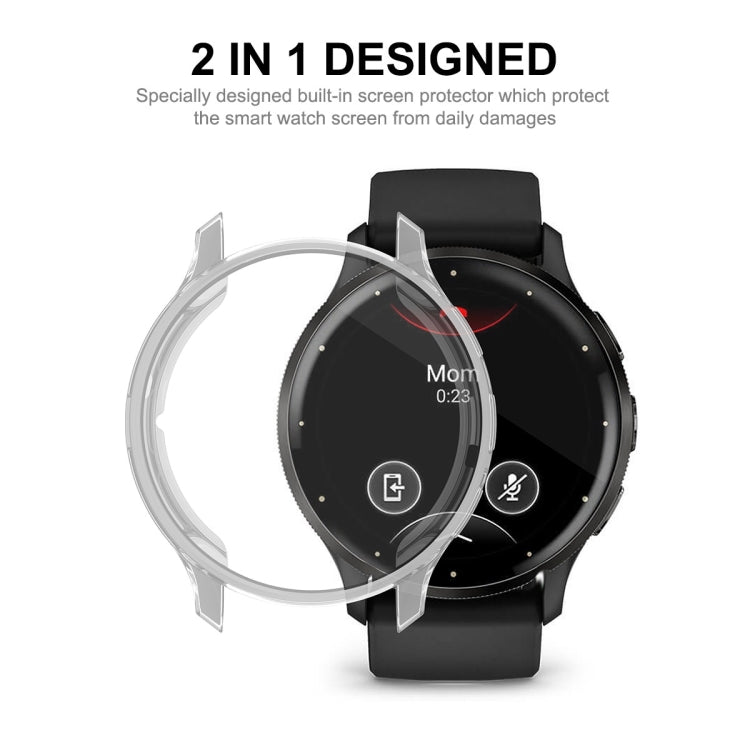 For Garmin Venu 3S ENKAY Hat-Prince Full Coverage Transparent TPU Watch Case with Screen Protection - Watch Cases by ENKAY | Online Shopping South Africa | PMC TechLife