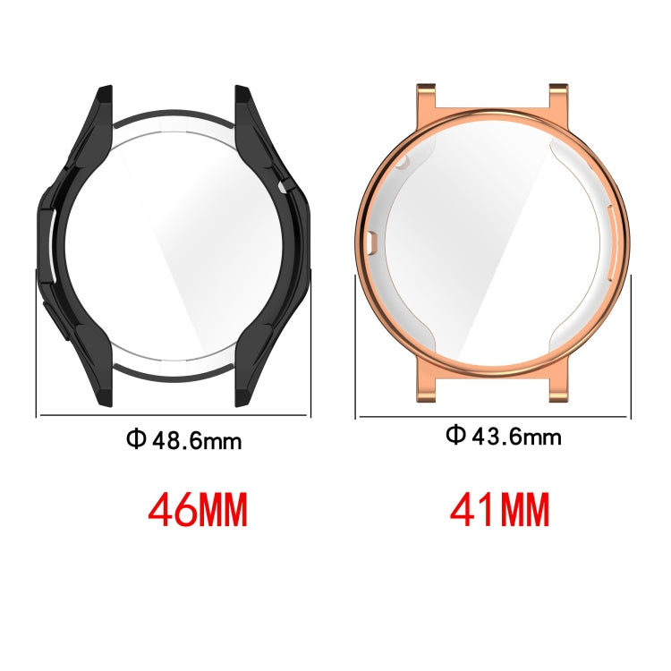 For Huawei Watch GT4 46mm Full Coverage TPU Electroplated Watch Protective Case(Transparent White) - Watch Cases by PMC TechLife | Online Shopping South Africa | PMC TechLife
