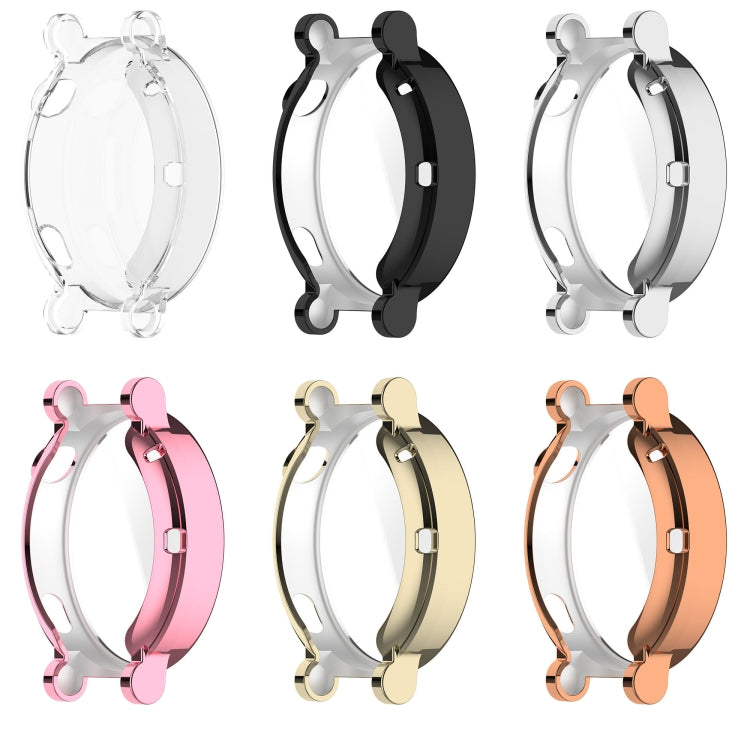 For Huawei Watch GT4 46mm Full Coverage TPU Electroplated Watch Protective Case(Transparent White) - Watch Cases by PMC TechLife | Online Shopping South Africa | PMC TechLife