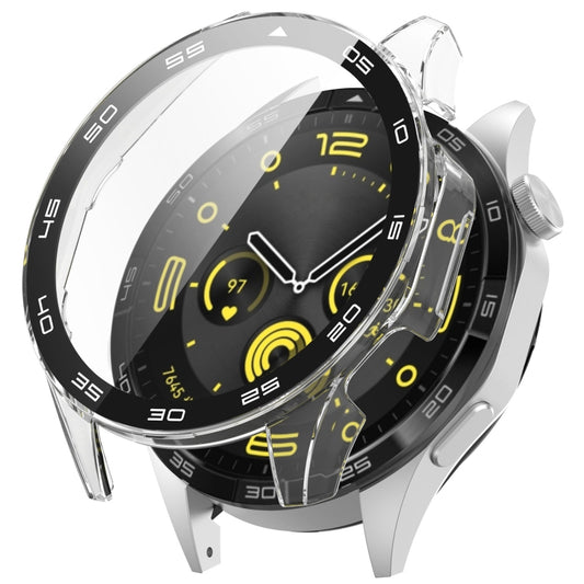 For Huawei Watch GT 4 46mm PC + Tempered Glass Integrated Watch Protective Case with Graduated Dial(Transparent) - Watch Cases by PMC Jewellery | Online Shopping South Africa | PMC Jewellery