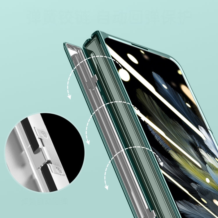 For OPPO Find N3 Electroplated Case-film Integral Hinge Shockproof Phone Case(Black) - OPPO Cases by PMC TechLife | Online Shopping South Africa | PMC TechLife | Buy Now Pay Later Mobicred