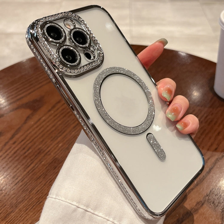 For iPhone 13 Pro Diamond Plated MagSafe TPU Phone Case(Silver) - iPhone 13 Pro Cases by PMC TechLife | Online Shopping South Africa | PMC TechLife | Buy Now Pay Later Mobicred