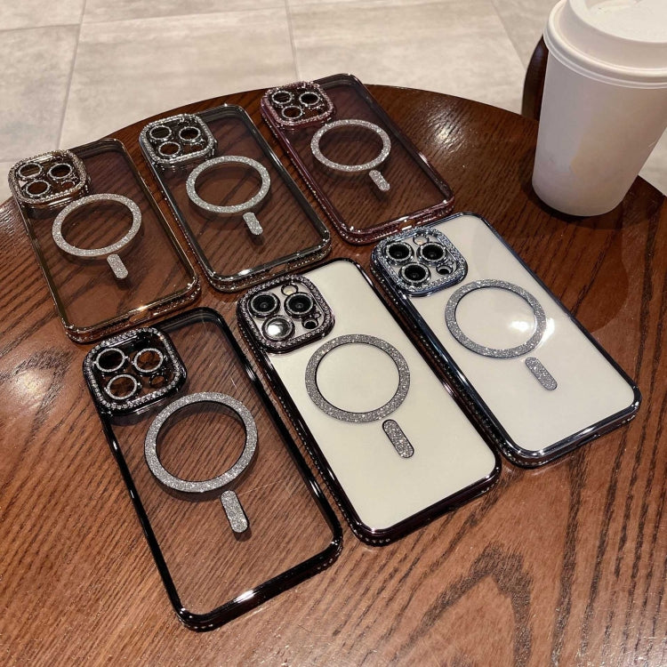 For iPhone 13 Pro Diamond Plated MagSafe TPU Phone Case(Silver) - iPhone 13 Pro Cases by PMC TechLife | Online Shopping South Africa | PMC TechLife | Buy Now Pay Later Mobicred
